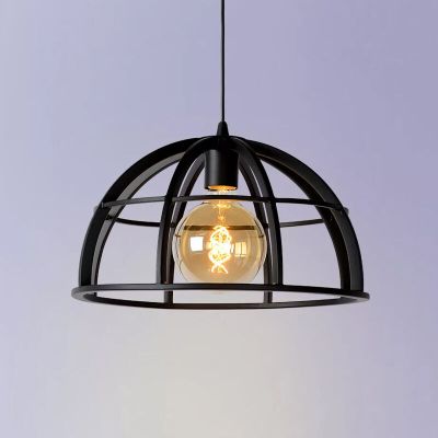 Czarna lampa wisząca nowoczesna, Dikra