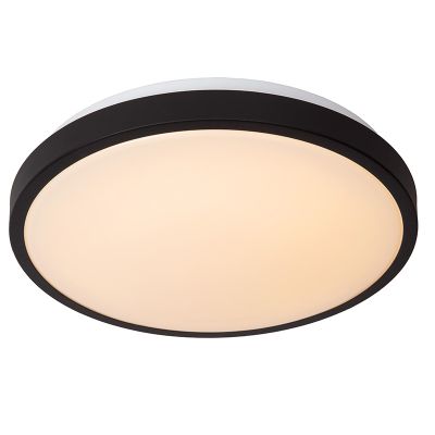 Czarna lampa łazienkowa sufitowa nowoczesna, Dasher, 18W, 2700K LED, IP44