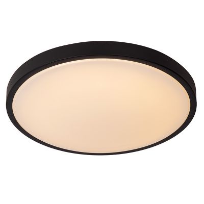 Czarna lampa łazienkowa sufitowa nowoczesna, Dasher, 24W, 2700K LED, IP44