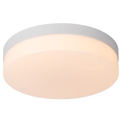 Biała lampa łazienkowa sufitowa plastikowa, Biskit, 18W, 2700K LED, IP44
