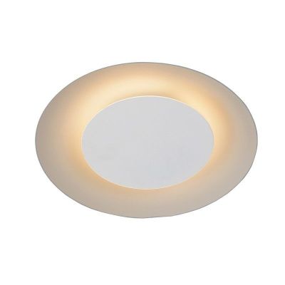 Biały plafon sufitowy nowoczesny, Foskal, 6W, 2700K LED