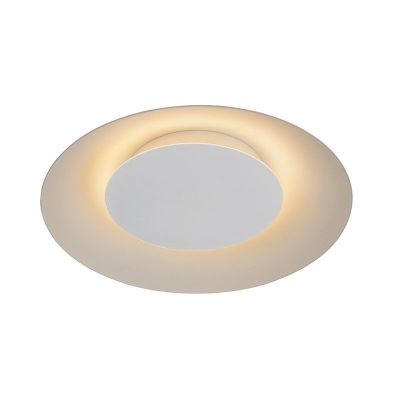 Biały plafon sufitowy nowoczesny, Foskal, 12W, 2700K LED