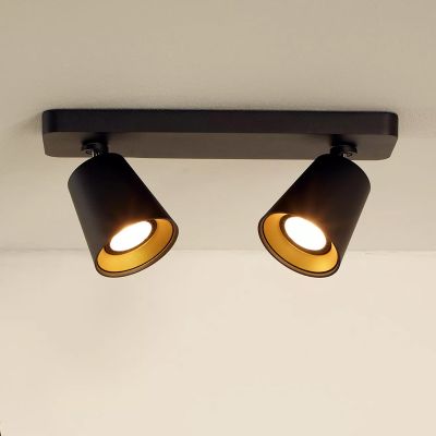 Złoty spot sufitowy nowoczesny, Turnon