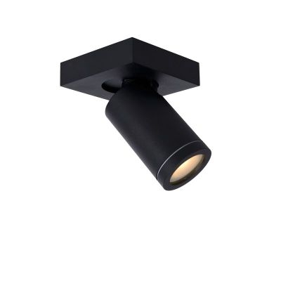 Czarny spot sufitowy nowoczesny, Taylor, IP44