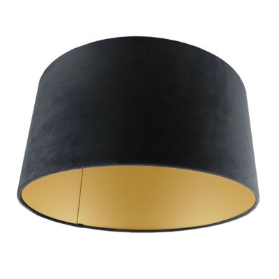 Nowoczesny abażur welurowy złoty, Melanie