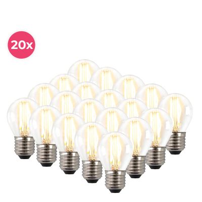 20-pak ściemnialny pocisk Melchis E27 LED, 4w ciepła biel