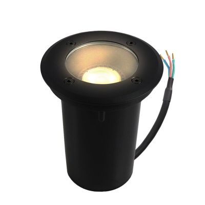 Nowoczesna lampa najazdowa czarna, Clenton, IP44