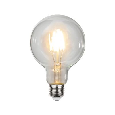 Żarówka z żarnikiem E27 ściemnialna G95, 4,7W, 2700K
