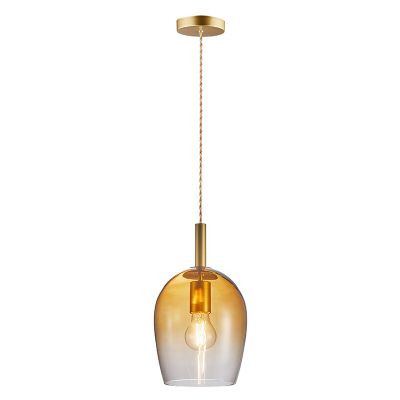 Bursztynowa lampa wiszaca design, Uma