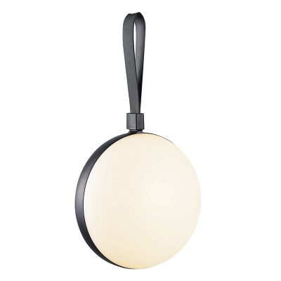 Czarna lampa zewnętrzna design, Bring, 1,5W, 2700K LED, IP54, z przełącznik