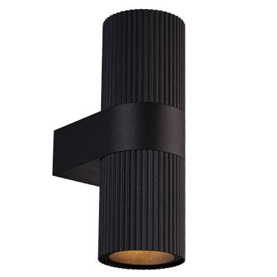 Czarna lampa zewnętrzna nowoczesna, Kyklop, IP54