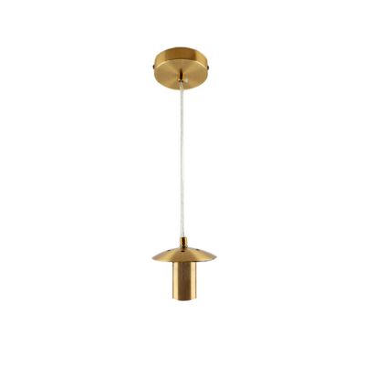 Metalowa lampa wisząca bez abażur miedziana, Minne