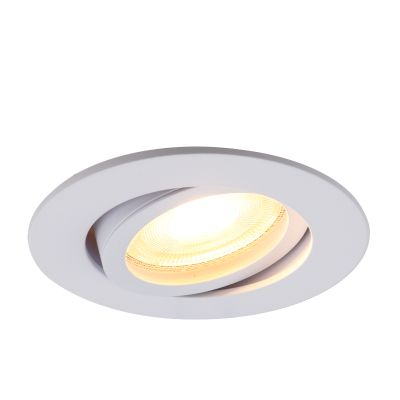 Aluminiowa oprawa sufitowa wpuszczana biała, Onno