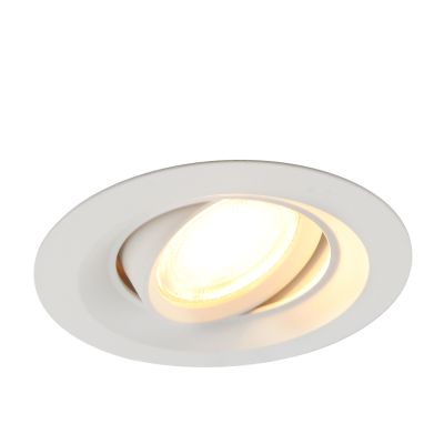 Aluminiowa oprawa sufitowa wpuszczana biała, Tycho
