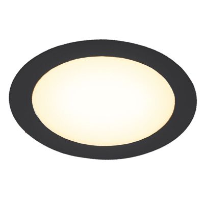 Czarny downlight aluminiowy, Umbriel, 3W, 3000K LED, IP44