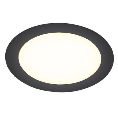 Czarny downlight aluminiowy, Umbriel, 12W, 4000K LED, IP44