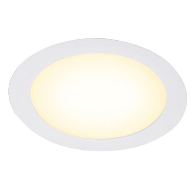 Biały downlight aluminiowy, Umbriel, 18W, 3000K LED, IP44