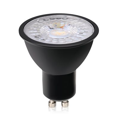 Żarówka LED GU10 ściemnialna Antonie, czarny, 5W, 4000K
