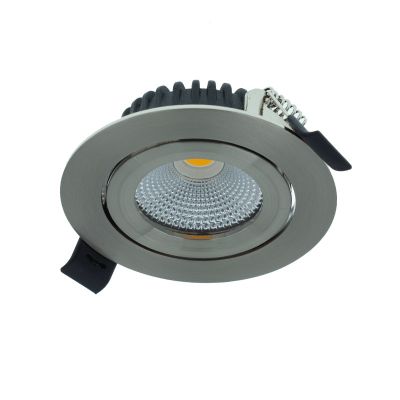Aluminiowy downlight srebreny, Wimke, 5W, 3000K LED, IP44