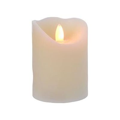 Świeca LED migocząca 17 cm, kremowa