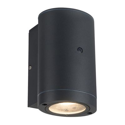 Aluminiowy nowoczesny kinkiet zewnętrzny z czujnikiem zmierzchu antracytowy, Ivana, IP44