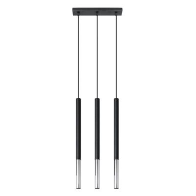 Aluminiowa lampa wisząca chromowana, Ilonca
