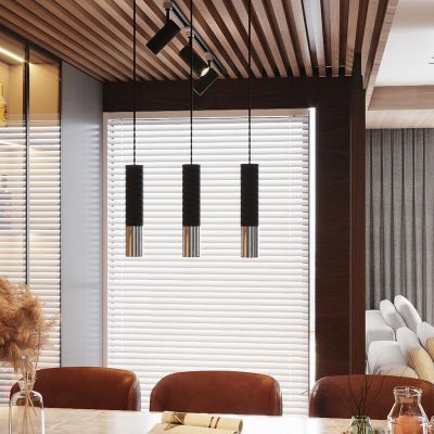 Aluminiowa lampa wisząca chromowana, Hediye
