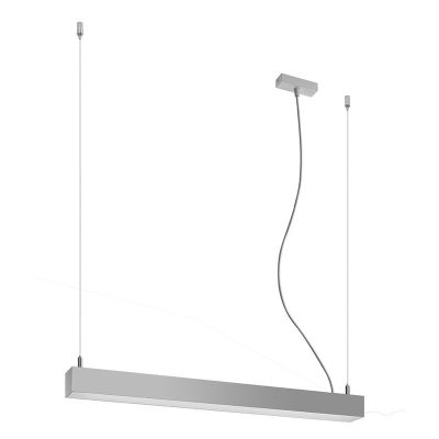 Aluminiowa lampa wisząca szara, Mascha, 22W, 3000K LED