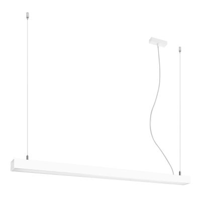 Aluminiowa lampa wisząca biała, Mascha, 38W, 3000K LED
