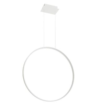 Aluminiowa lampa wisząca biała, Ringo, 50W, 3000K LED