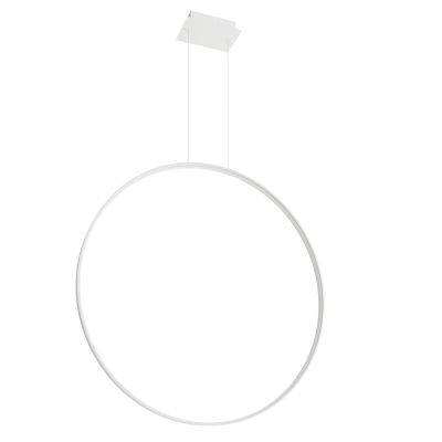 Aluminiowa lampa wisząca biała, Ringo, 70W, 3000K LED