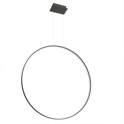 Aluminiowa lampa wisząca czarna, Ringo, 70W, 3000K LED
