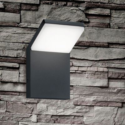 Antracytowa lampa zewnętrzna nowoczesna, Solana, 9W, 3000K LED, IP54