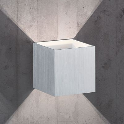 Szary kinkiet up down nowoczesny, Eva, 4,3W, 3000K LED