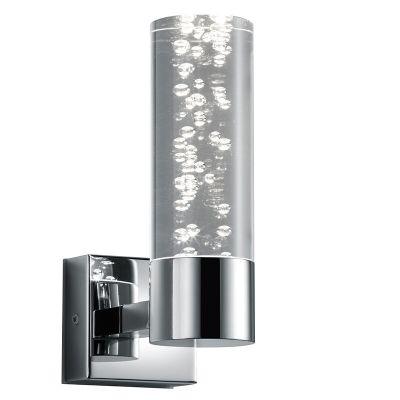 Chromowany kinkiet design, Delfina, 3,1W, 3000K LED, IP44