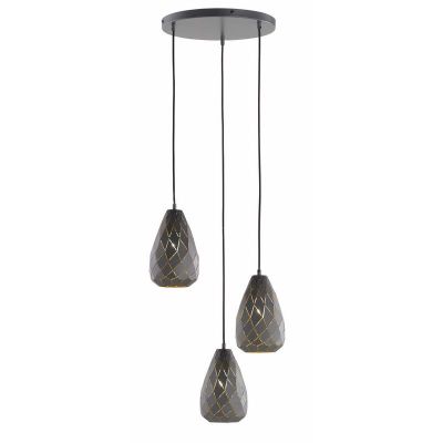 Antracytowa lampa wisząca nowoczesna, Esrum