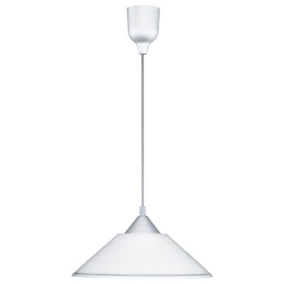 Szara lampa wisząca szklana, Stockton