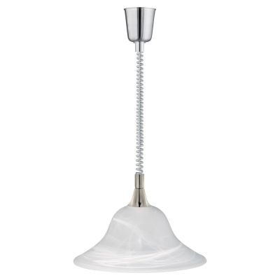 Niklowa lampa wisząca design, Aurora