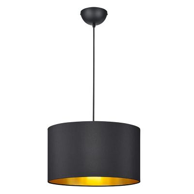 Czarna lampa wisząca nowoczesna, Jeany