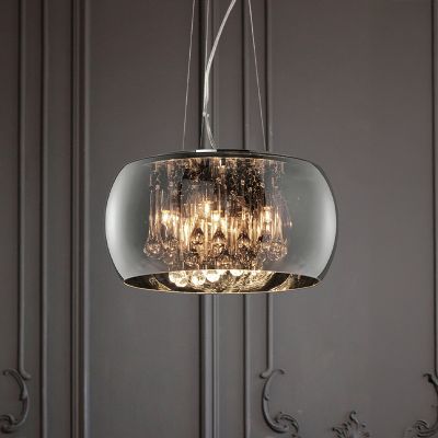 Chromowana lampa wisząca nowoczesna, Capucine