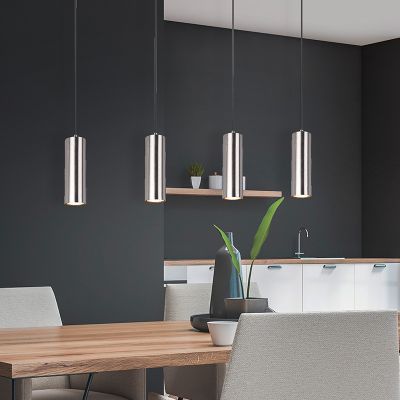 Niklowa lampa wisząca nowoczesna, Kaso