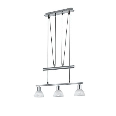 Niklowa lampa wisząca nowoczesna, Gustav