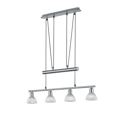 Niklowa lampa wisząca nowoczesna, Gustav