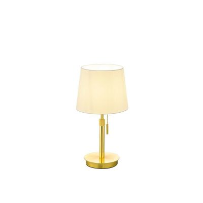 Mosiądz lampa stołowa nowoczesna, Niva, z przełącznik pociągowy