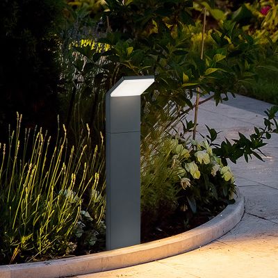 Czarna lampa zewnętrzna nowoczesna, Solana, 9W, 3000K LED, IP54