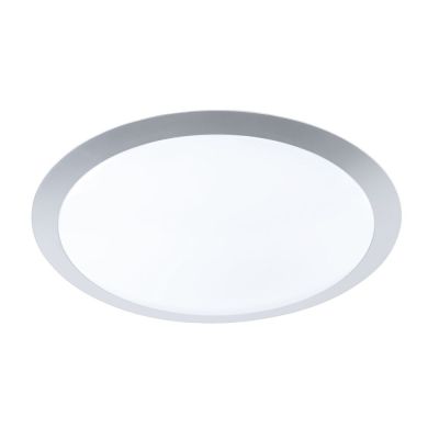 Srebreny plafon sufitowy plastikowy, Ramsgate, 25W, 3000K LED