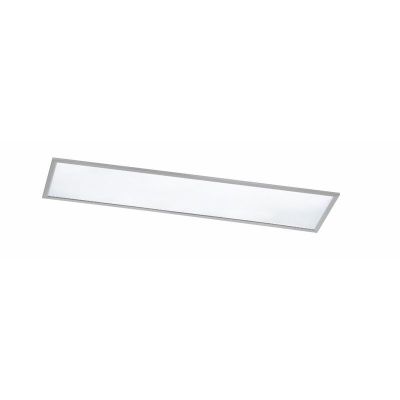 Niklowy plafon sufitowy nowoczesny, Badria, 30W, 3000K LED