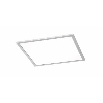 Niklowy plafon sufitowy nowoczesny, Badria, 25W, 3000K LED