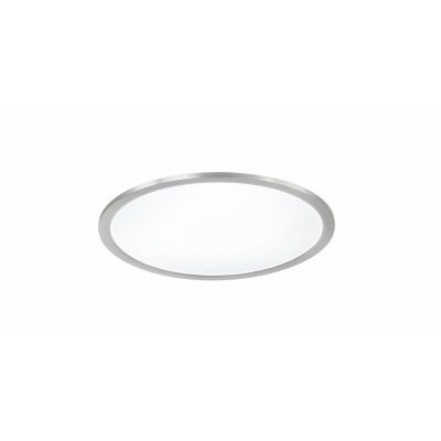 Niklowy plafon sufitowy nowoczesny, Badria, 25W, 3000K LED