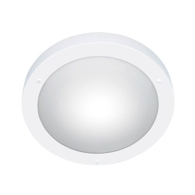 Biała lampa łazienkowa sufitowa szklana, Hadleigh, IP44